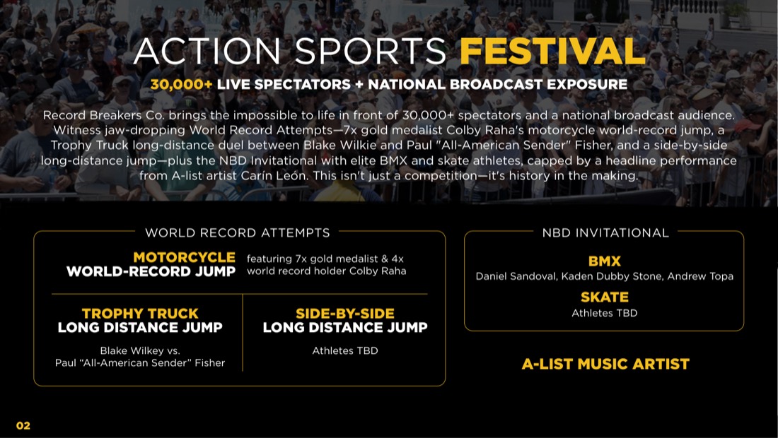 30,000 live, a national broadcast