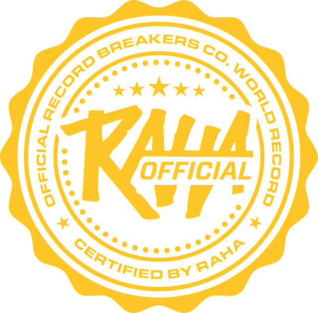 Record Breakers Co. Official Seal &mdash; Certified by Raha